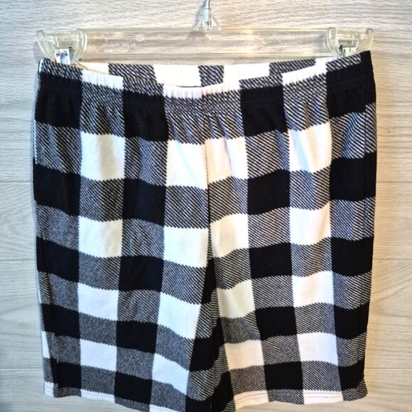 Jammies For Your Families PJ Set Boys Sz 10 Ho Ho Ho Santa Black & White Shorts - Picture 5 of 7